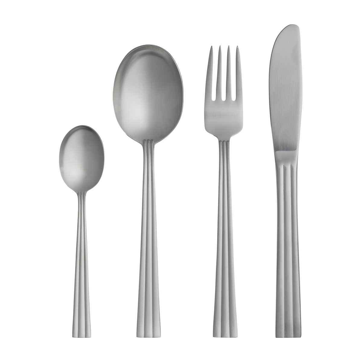 Gense Thebe bestick 16 delar Rostfritt stål | Skandinavisk Design | Bestickset | Silverfärgad