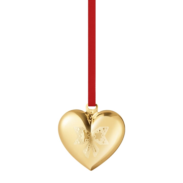 2022 årets julhjärta, guldpläterat Georg Jensen