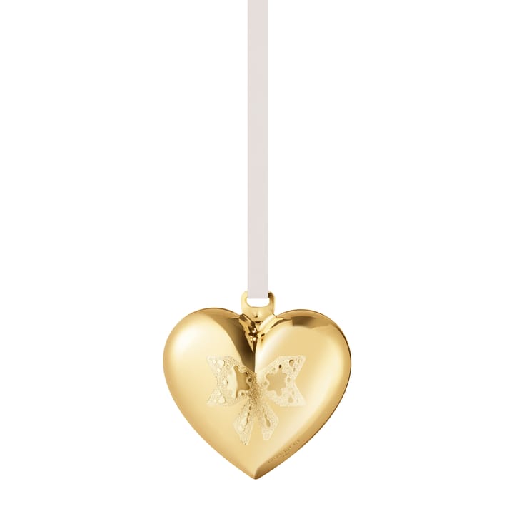 2022 årets julhjärta, guldpläterat Georg Jensen