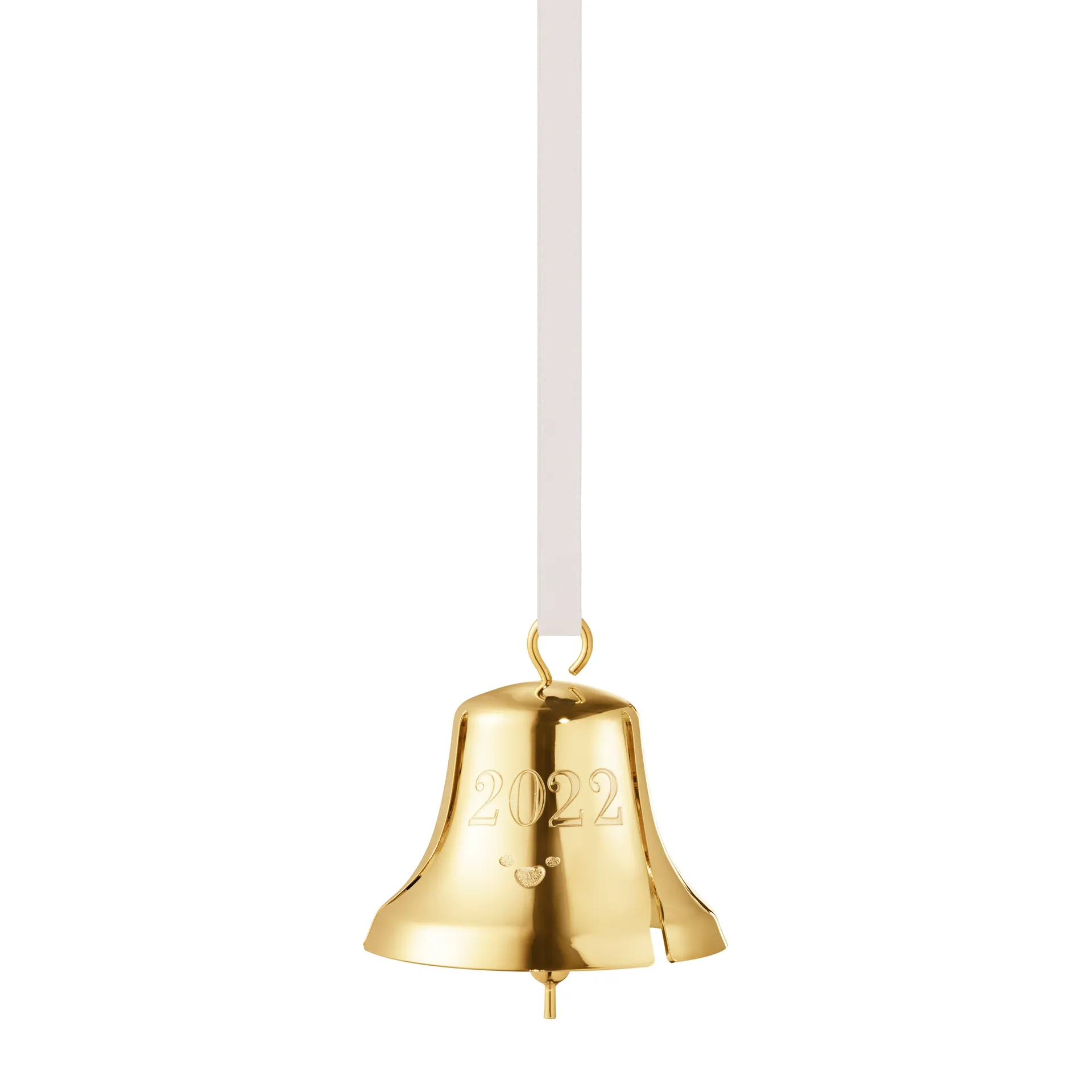2022 årets julklocka, guldpläterat Georg Jensen