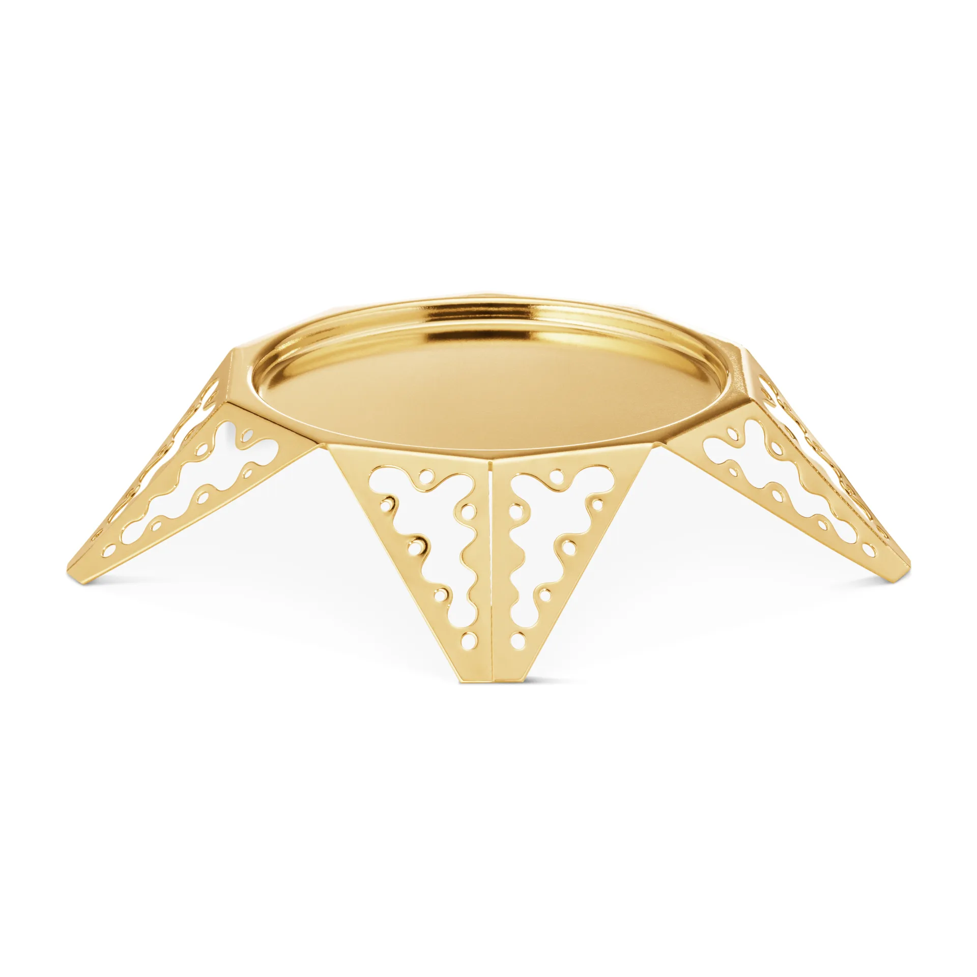 2022 årets ljusstake för pelarljus, guldpläterat Georg Jensen