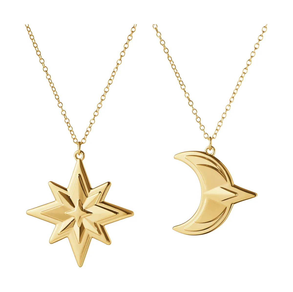 Georg Jensen 2024 års julhänge 2 delar Guldpläterat