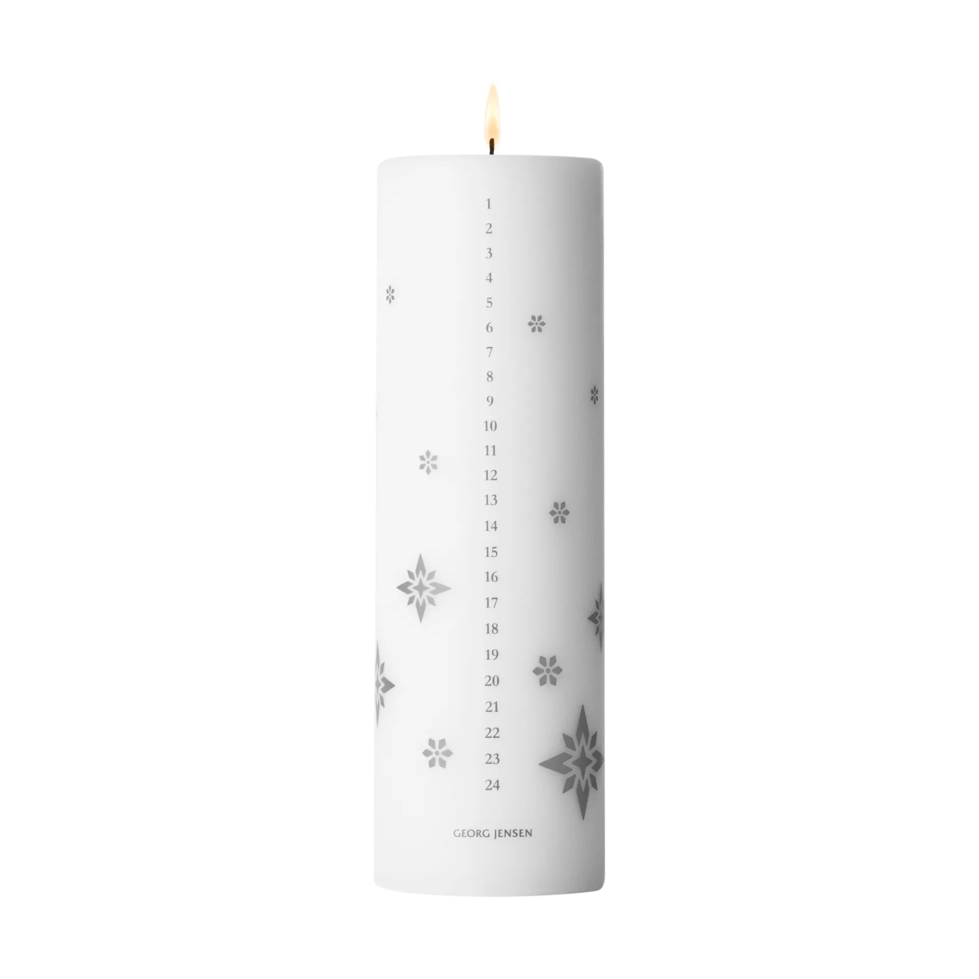 2024 års kalenderljus 25 cm, Silver Georg Jensen