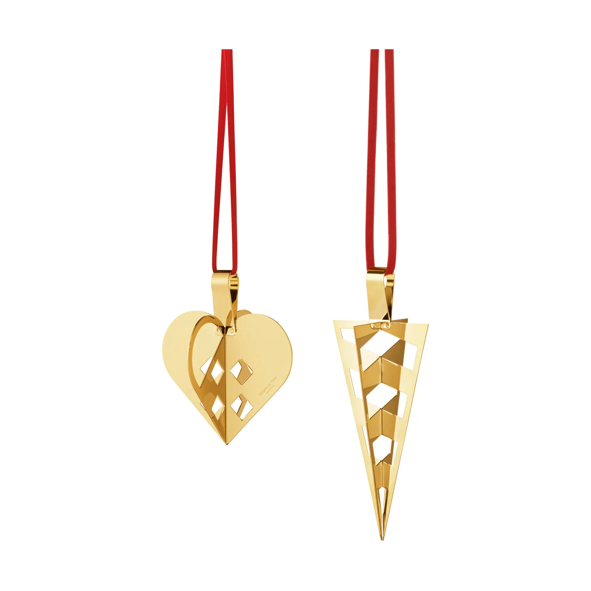 2025 års gåvoset 2 delar, Guldpläterad mässing Georg Jensen