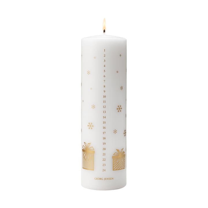 2025 års kalenderljus - Vit-guld - Georg Jensen