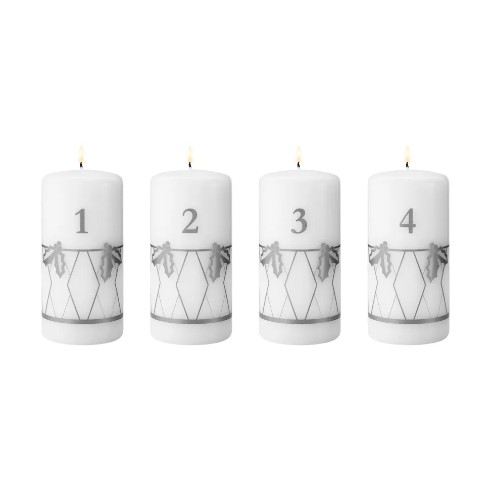 2026 års adventsljus, Silvertryck, 4 delar Georg Jensen