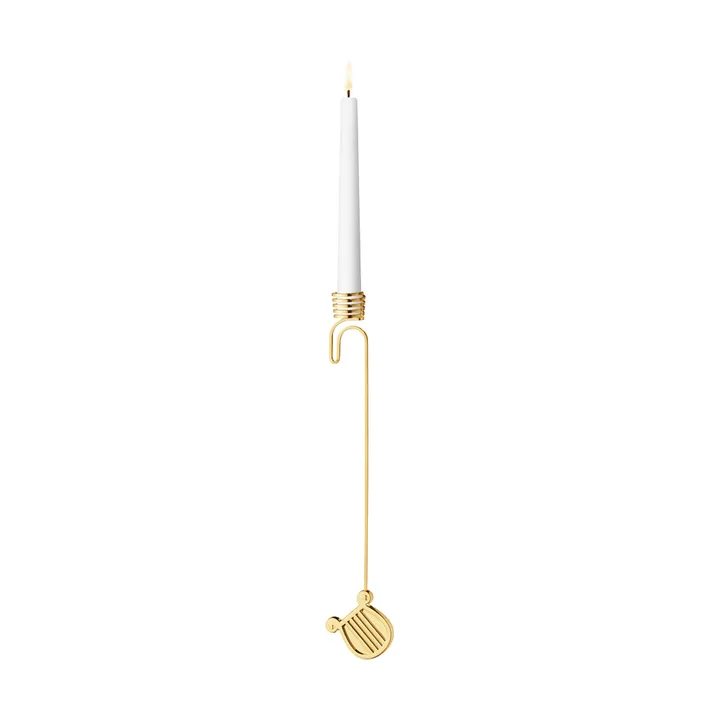 2026 års ljusstake - Harpa, guld - Georg Jensen