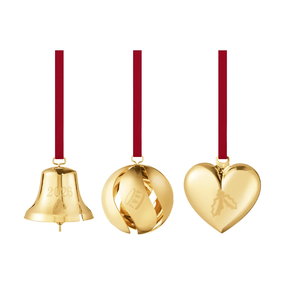 2026 års prydnadsset, Guld, 3 delar Georg Jensen