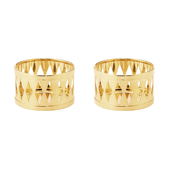 2026 års värmeljusstake - Guld, 2-pack - Georg Jensen