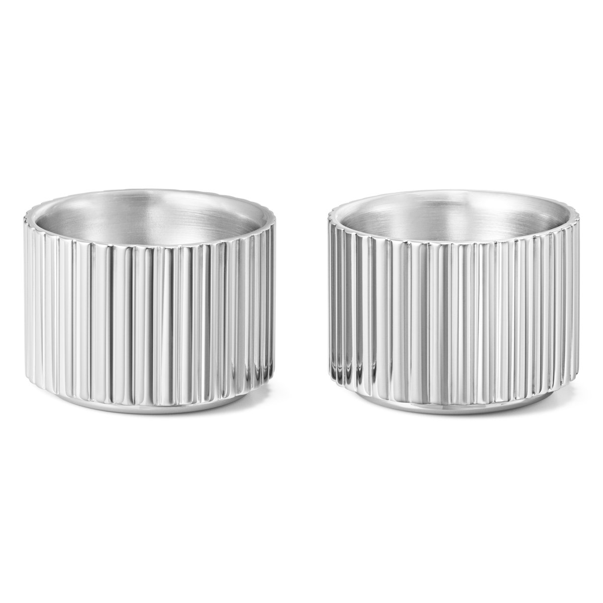 Georg Jensen Bernadotte äggkopp 2- pack | Skandinavisk Design | Äggkoppar | Silverfärgad