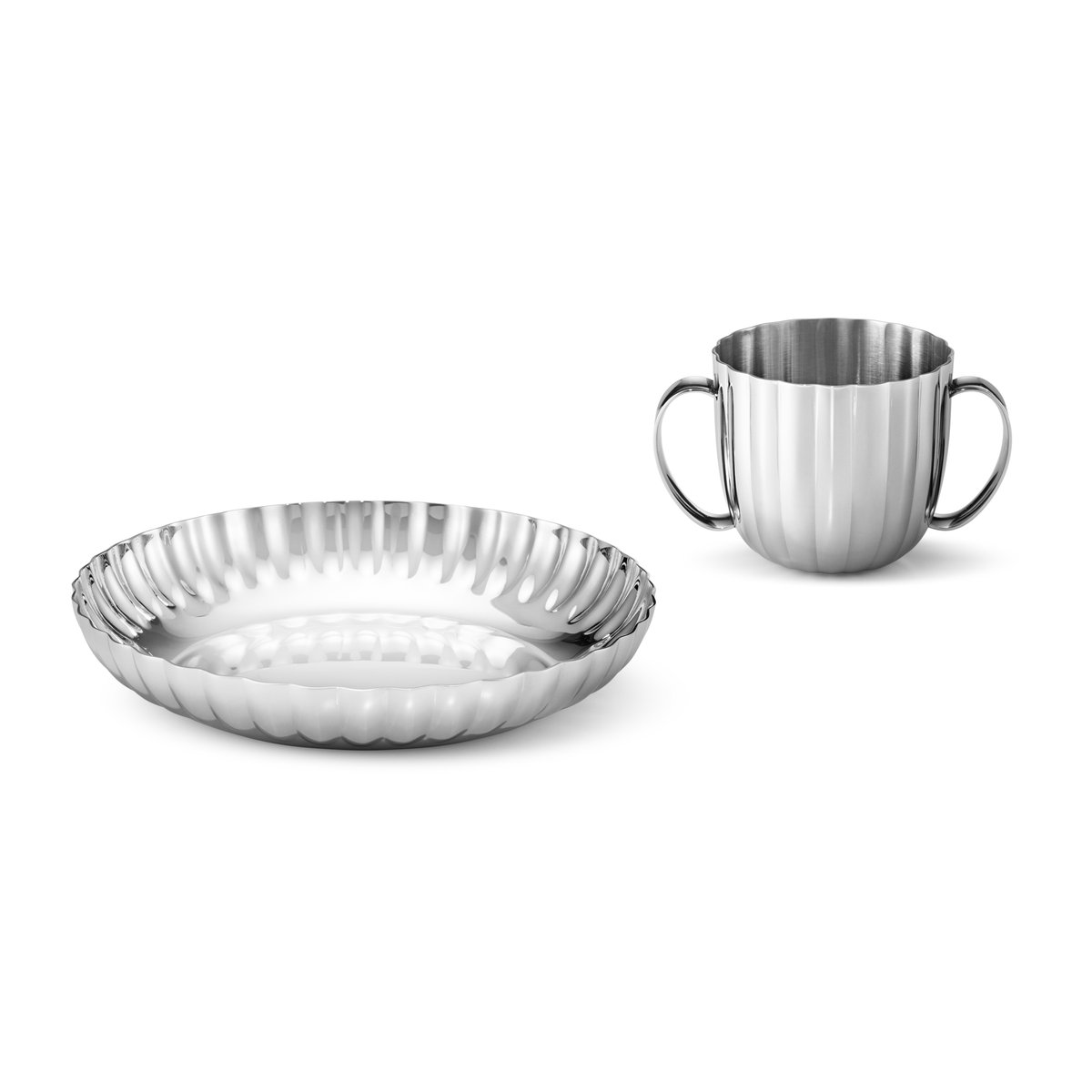 Georg Jensen Bernadotte barnservis 2 delar Rostfritt stål