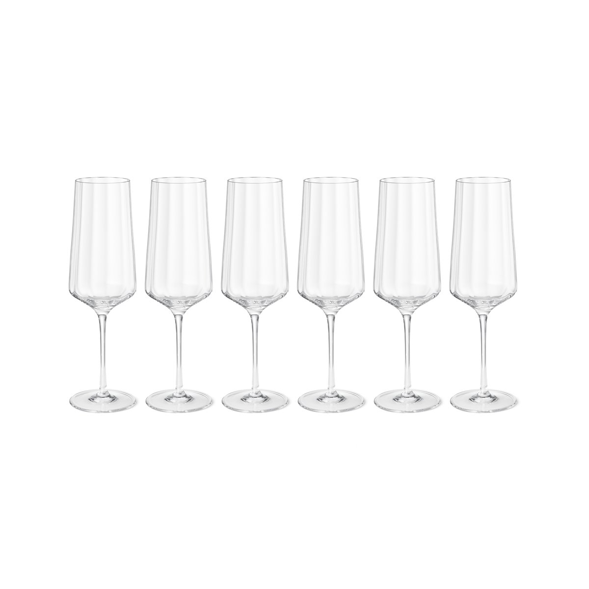 Georg Jensen Bernadotte champagneglas 6-pack 27cl | Skandinavisk Design | Champagneglas | Transparent