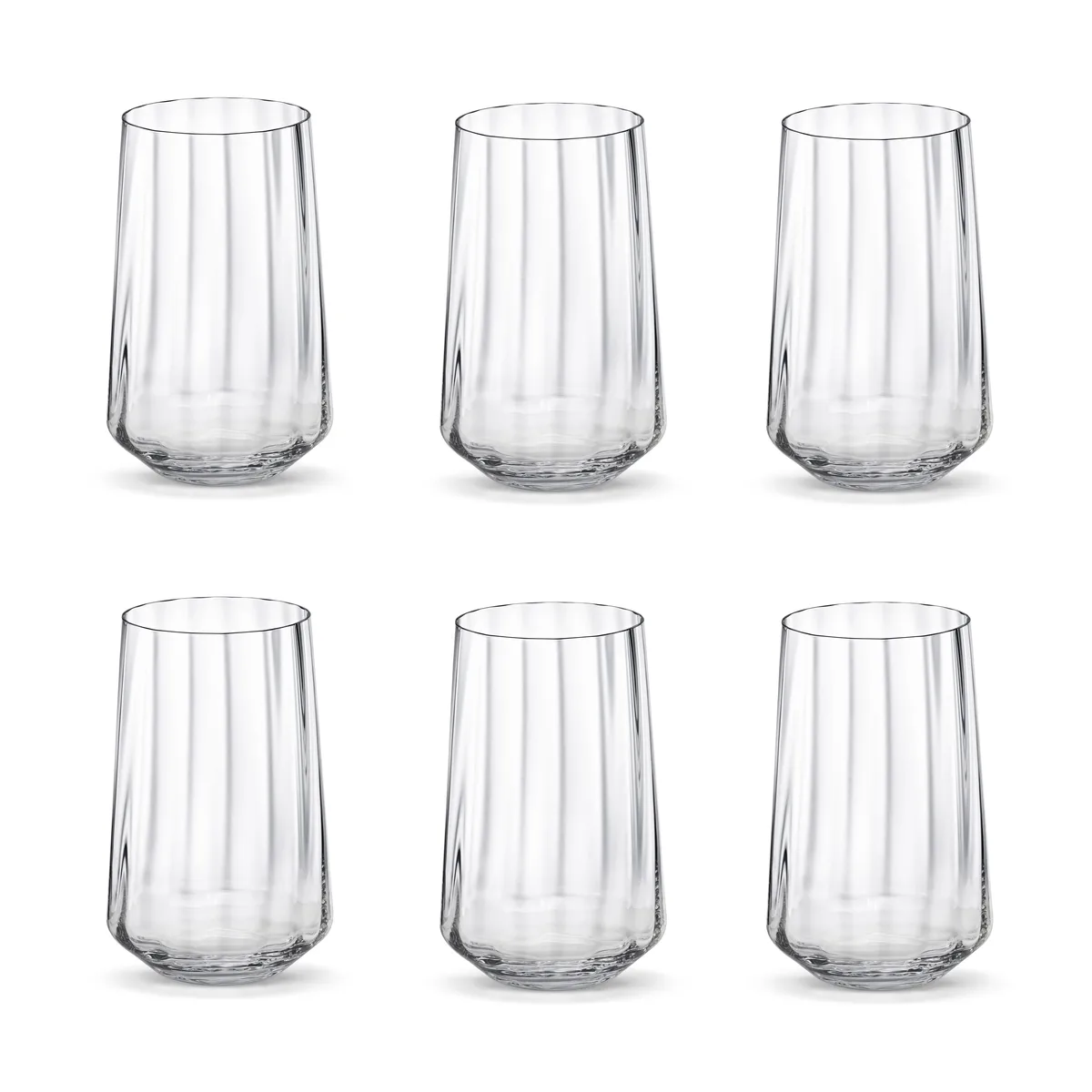 Georg Jensen Bernadotte dricksglas högt 38 cl 6-pack Kristallin