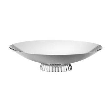 Bernadotte lågt serveringsfat - Rostfritt stål, Ø34 cm - Georg Jensen