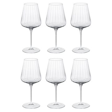 Bernadotte r�ödvinsglas 6-pack - Kristallin - Georg Jensen