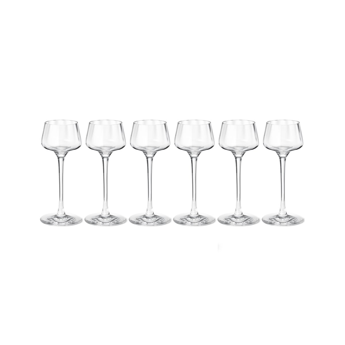 Georg Jensen Bernadotte snapsglas 6-pack 4cl | Skandinavisk Design | Snapsglas | Transparent