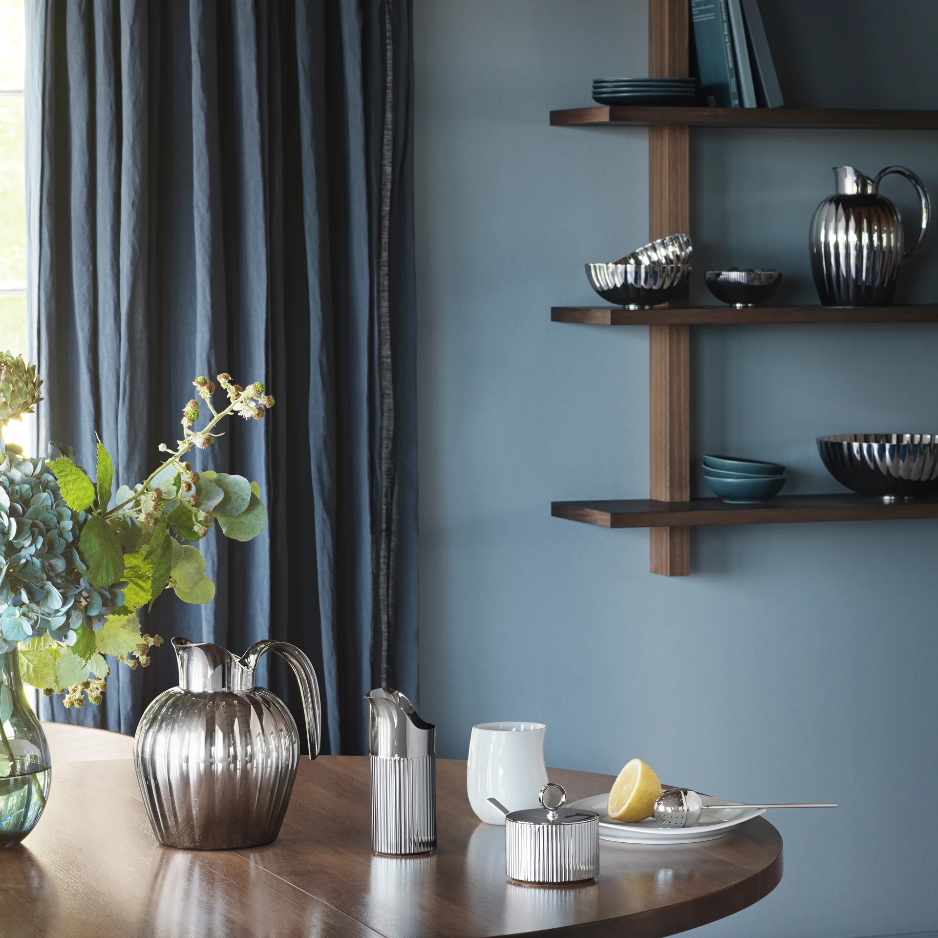 Bernadotte termoskanna pushlock, 0,8 L Georg Jensen