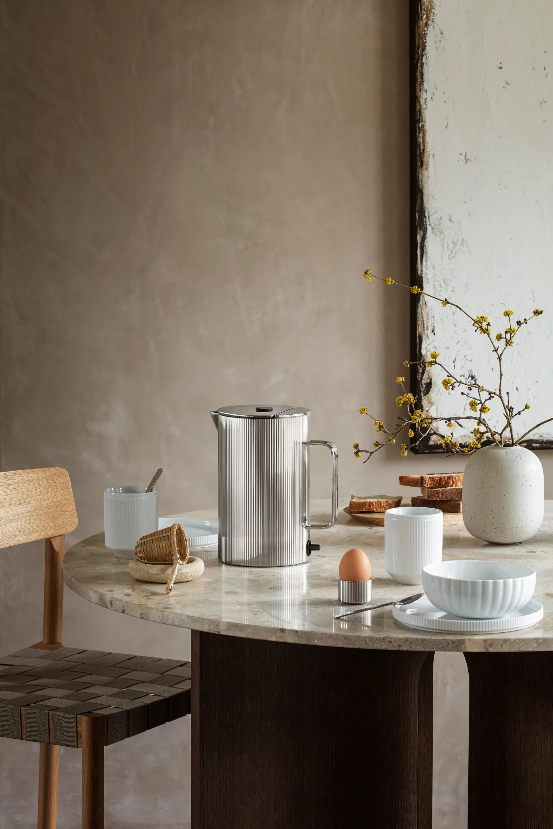 Bernadotte vattenkokare, Rostfritt stål Georg Jensen