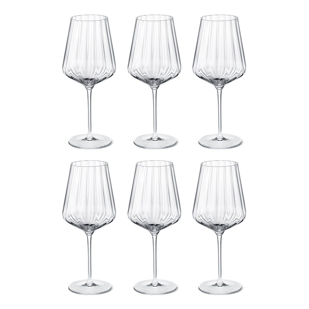 Georg Jensen Bernadotte vitvinsglas 6-pack Kristallin
