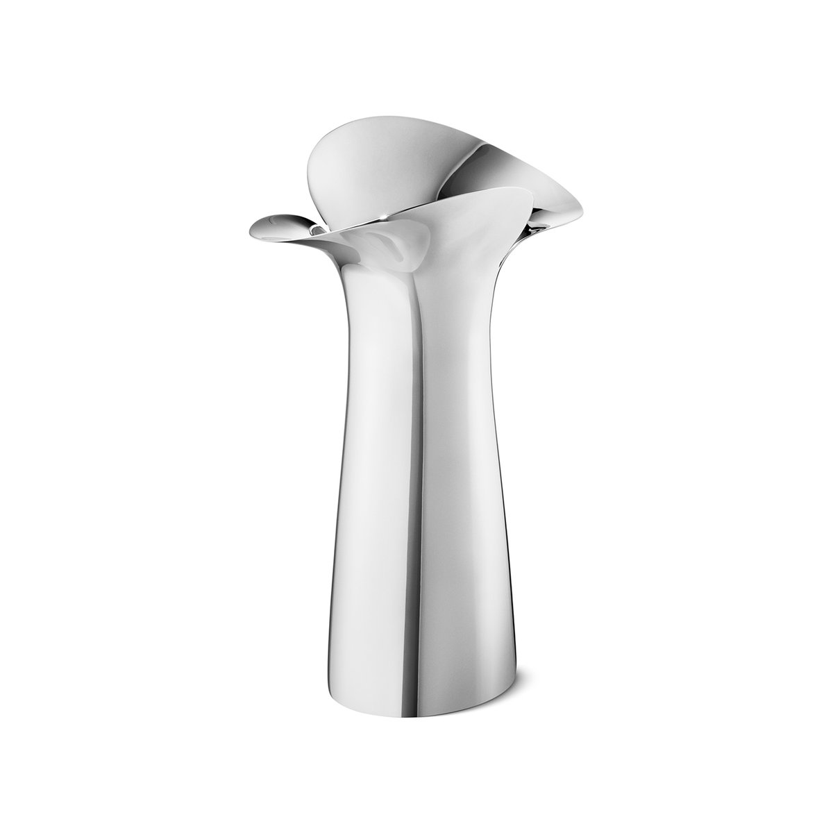 Georg Jensen Bloom Botanica vas 15 cm | Skandinavisk Design | Vaser | Silverfärgad