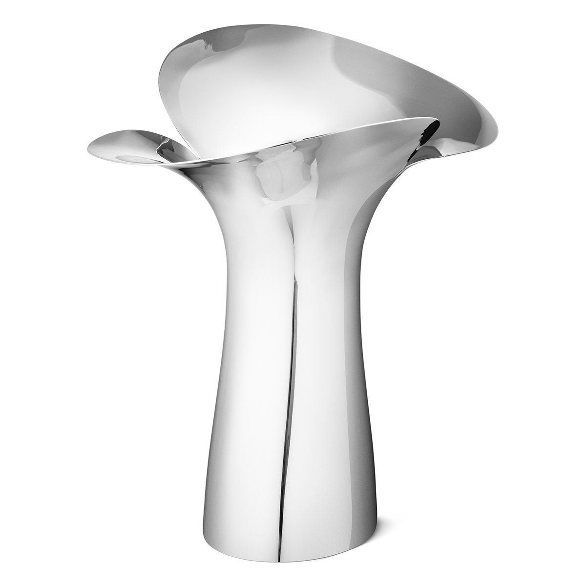 Georg Jensen Bloom Botanica vas 33 cm | Skandinavisk Design | Vaser | Silverfärgad
