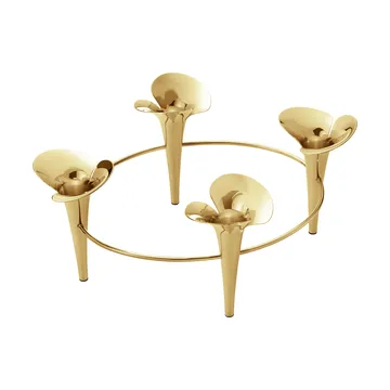 Bloom ljusstake Ø28 cm - Guld - Georg Jensen