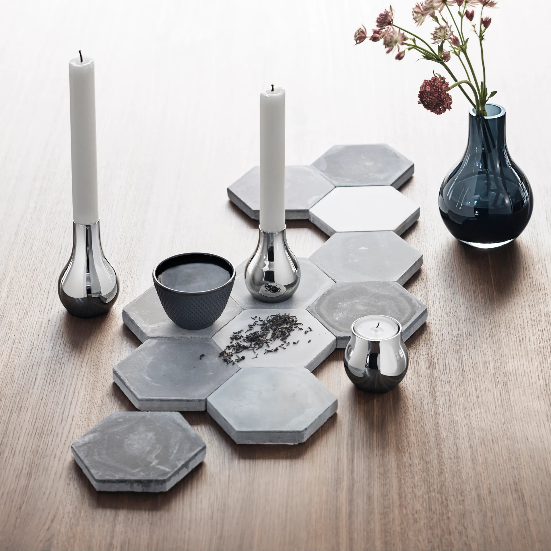 Cafu glasvas blå, extra liten, 14,8 cm Georg Jensen