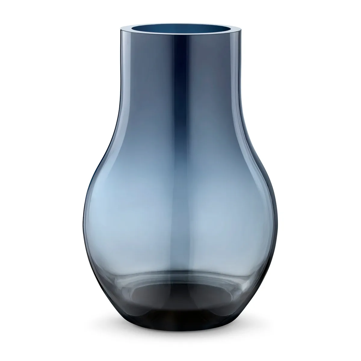 Georg Jensen Cafu glasvas blå medium, 30 cm