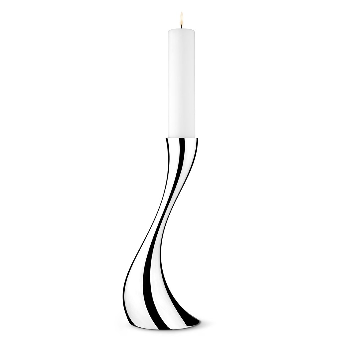 Georg Jensen Cobra golvljusstake liten, 40 cm | Skandinavisk Design | Ljusstakar | Grå