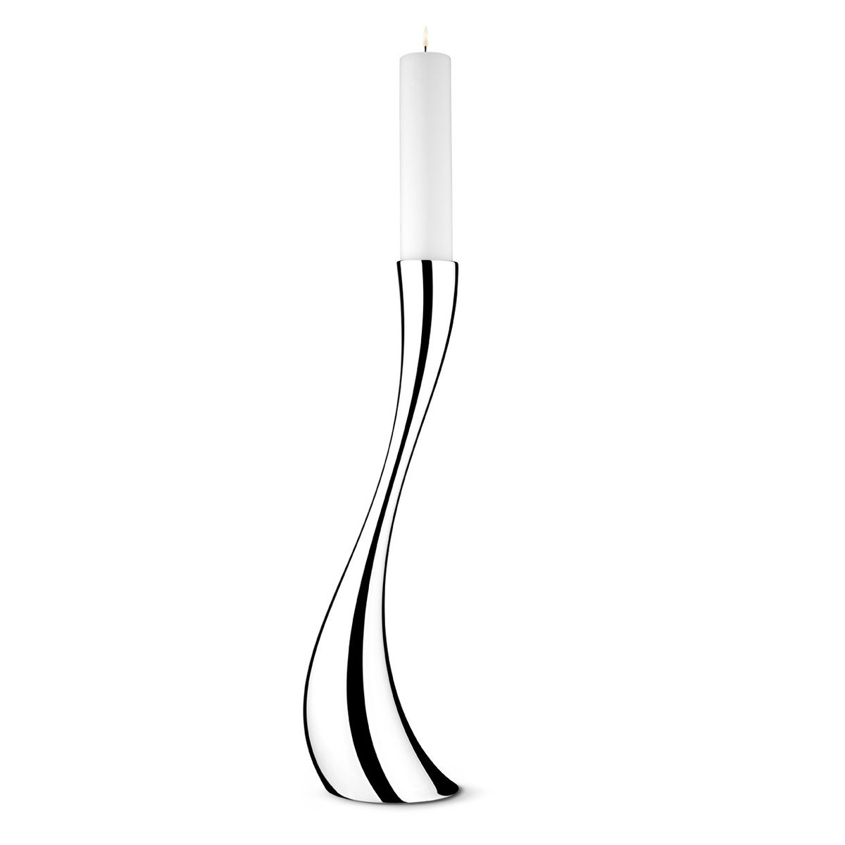 Georg Jensen Cobra golvljusstake stor, 60 cm | Skandinavisk Design | Ljusstakar | Grå