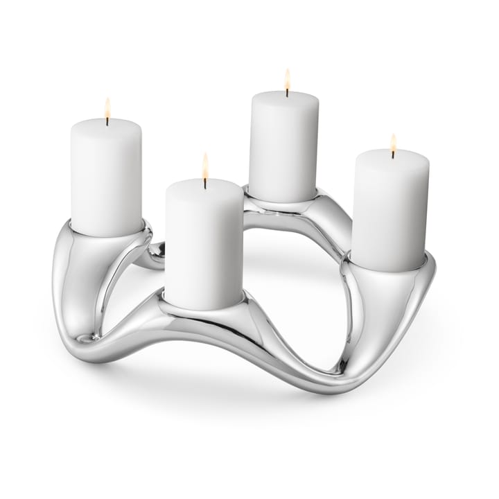 Cobra ljusstake Ø33 cm, Rostfritt stål Georg Jensen