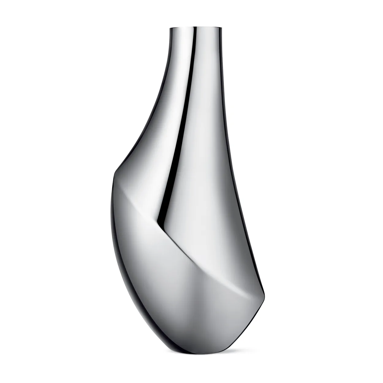 Georg Jensen Flora vas stor, 50 cm | Skandinavisk Design | Vaser | Grå