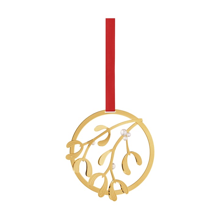 Georg Jensen julhänge mistel - Guldpläterad mässing - Georg Jensen