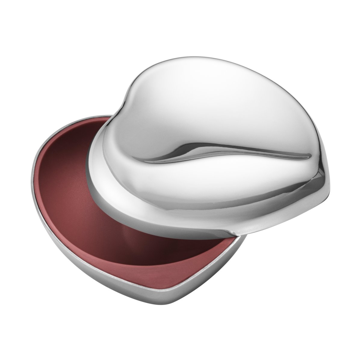 Georg Jensen Heart ask Rostfritt stål | Skandinavisk Design | Boxar & Askar | Silverfärgad