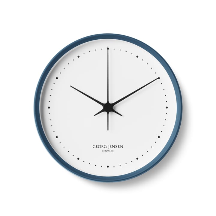 Henning koppel väggklocka Ø 22 cm, Blå-vit Georg Jensen
