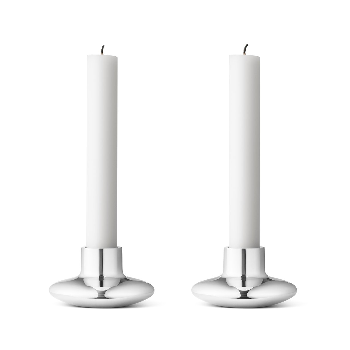 Georg Jensen HK ljusstake 2-pack 4,2 cm | Skandinavisk Design | Ljusstakar | Grå