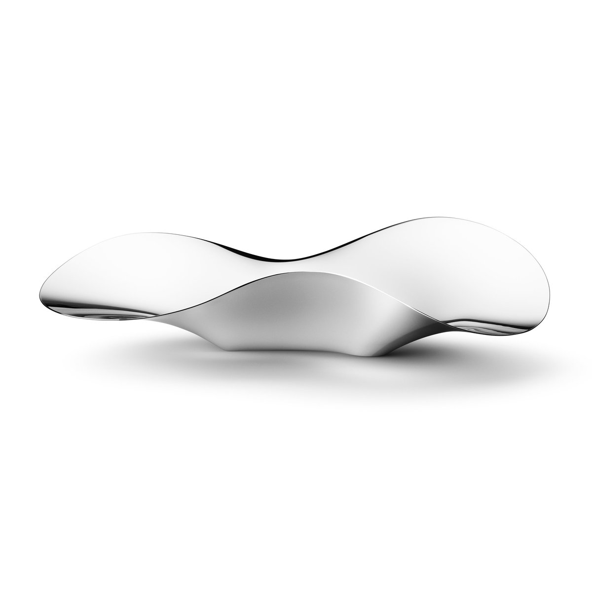 Georg Jensen Indulgence jordgubbsfat 36,9 cm | Skandinavisk Design | Serveringsfat & Uppläggningsfat | Silverfärgad