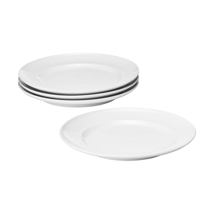 Koppel lunchtallrik Ø22 cm 4-pack - Vit - Georg Jensen