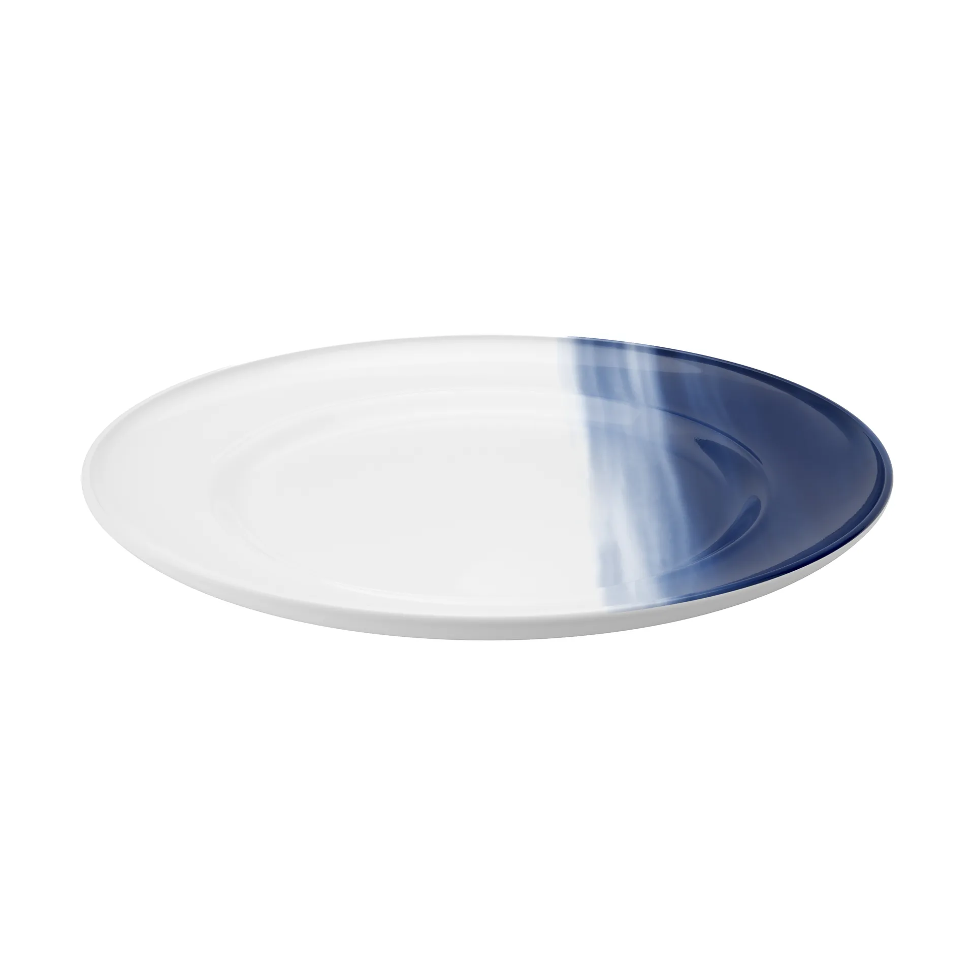 Koppel middagstallrik dekor Ø27 cm, Vit-blå Georg Jensen