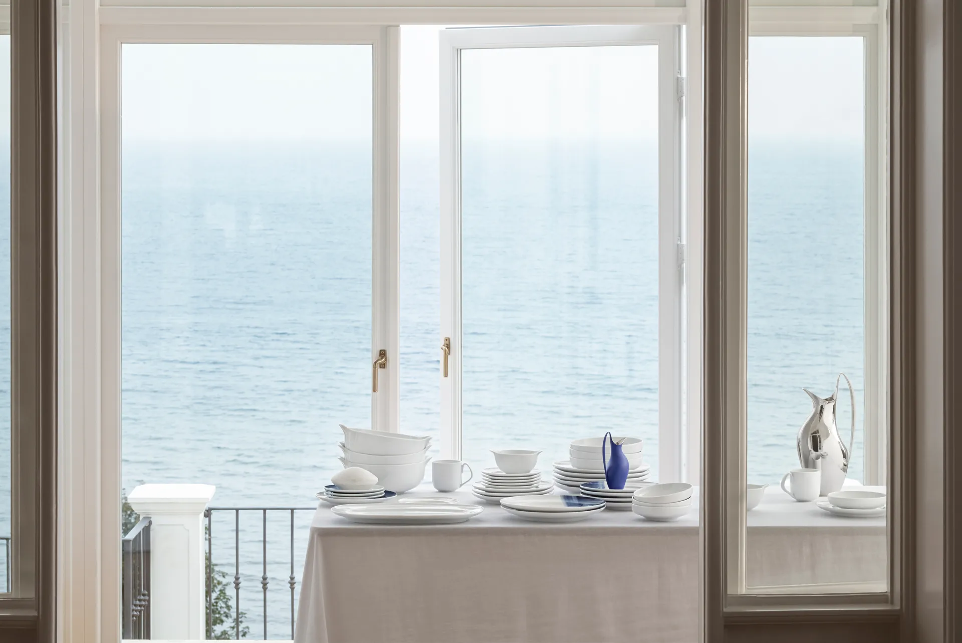 Koppel serveringsskål small Ø12 cm, Vit Georg Jensen