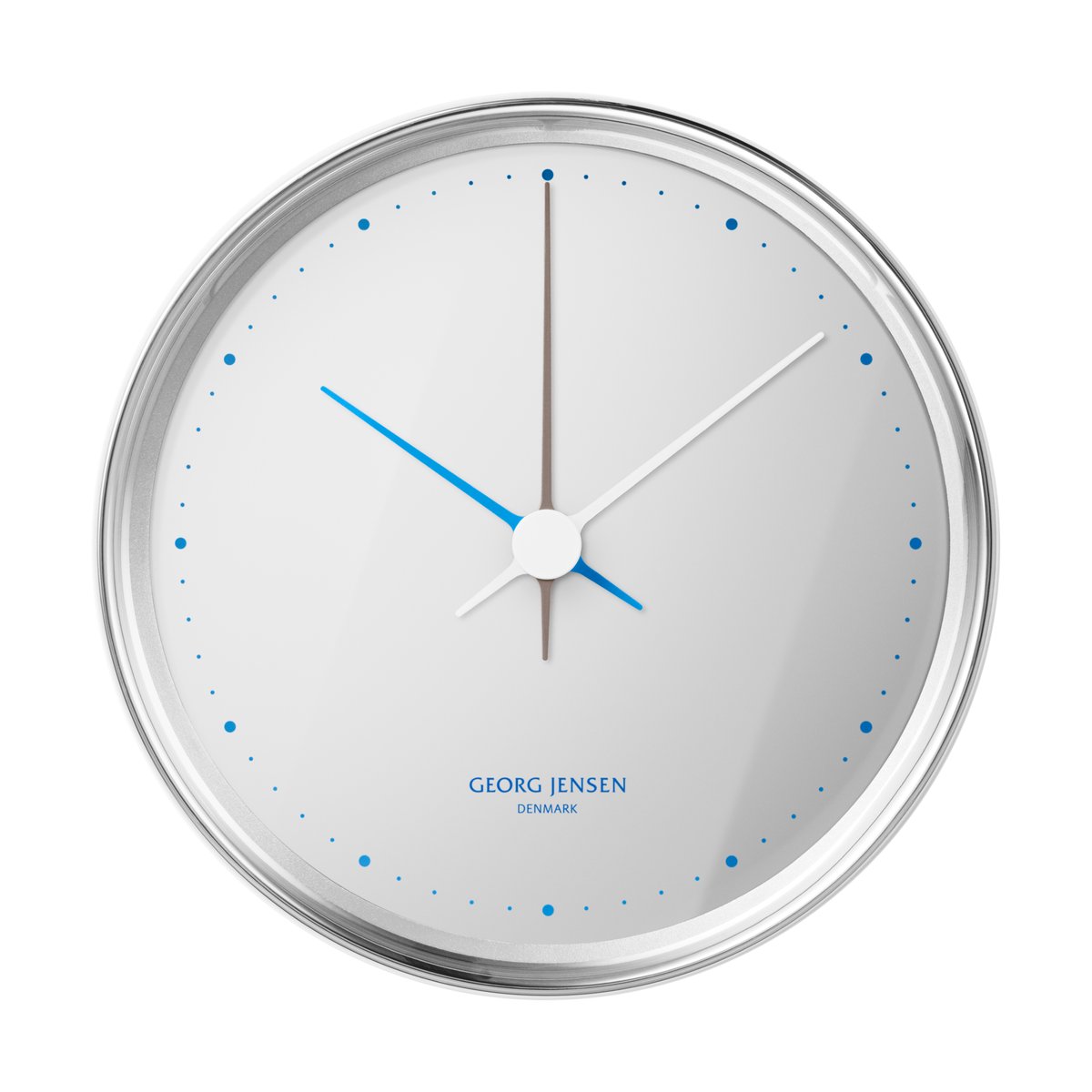 Georg Jensen Koppel väggklocka 10 cm Mirror Echo | Skandinavisk Design | Väggklockor | Vit