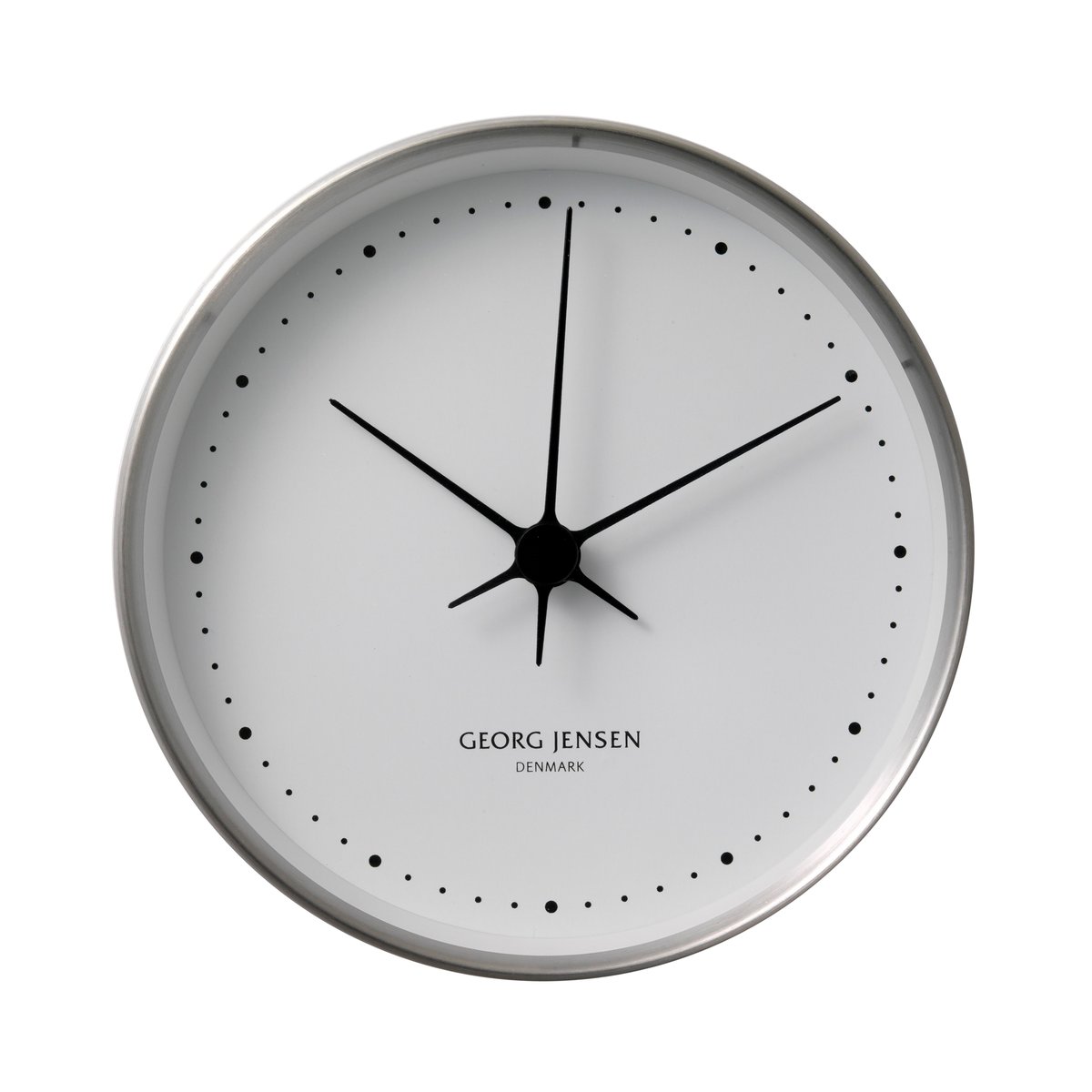 Georg Jensen Koppel väggklocka vit-rostfritt stål 22 cm