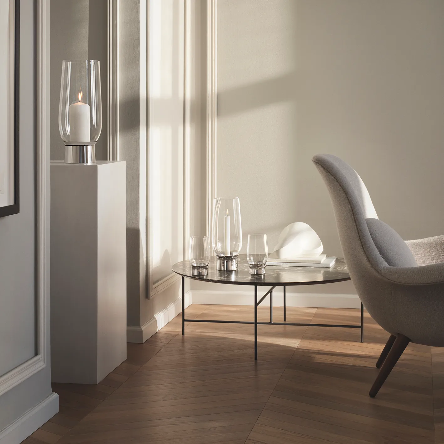 Lumis ljusstake, Medium Georg Jensen