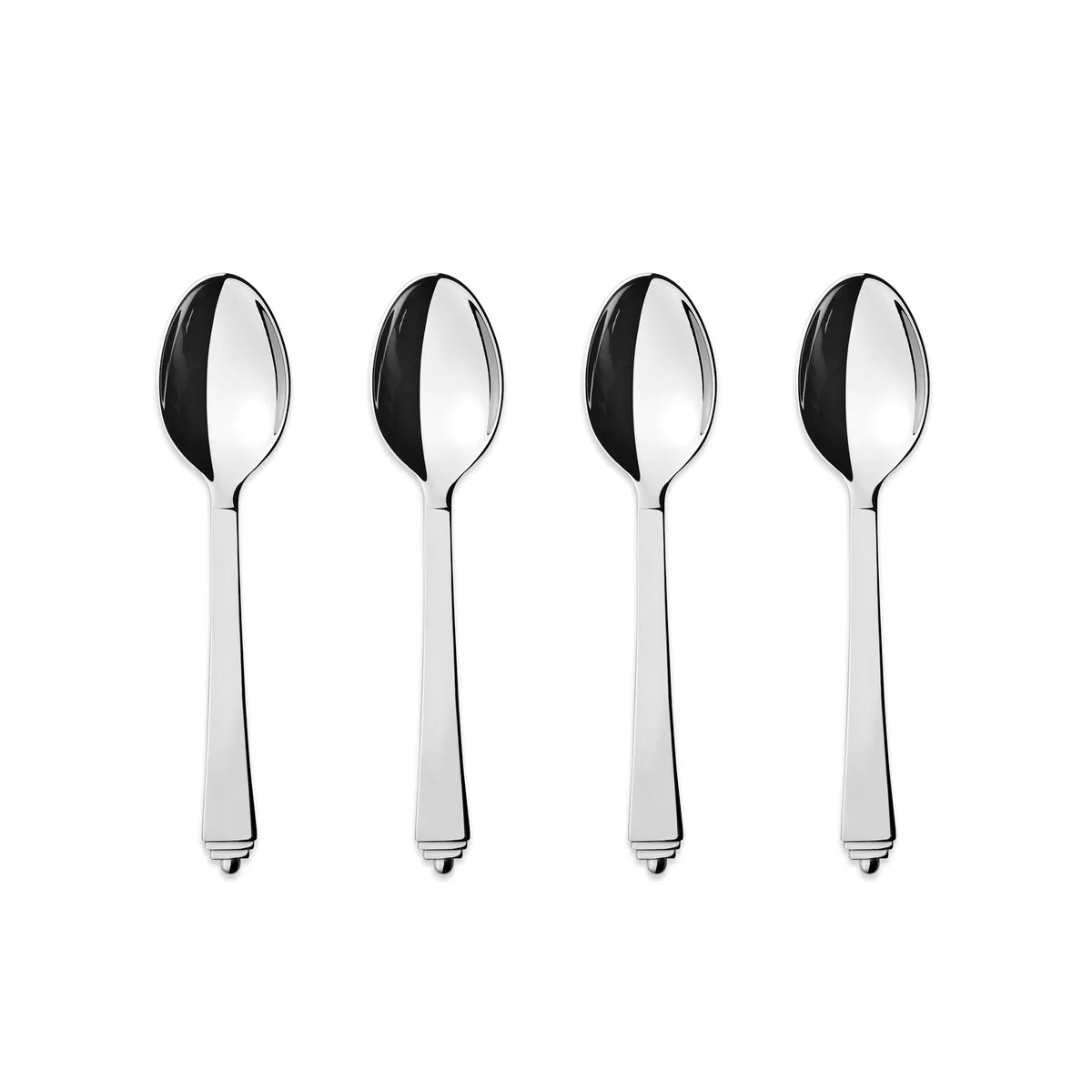 Georg Jensen Pyramid te- och kaffesked 4-pack