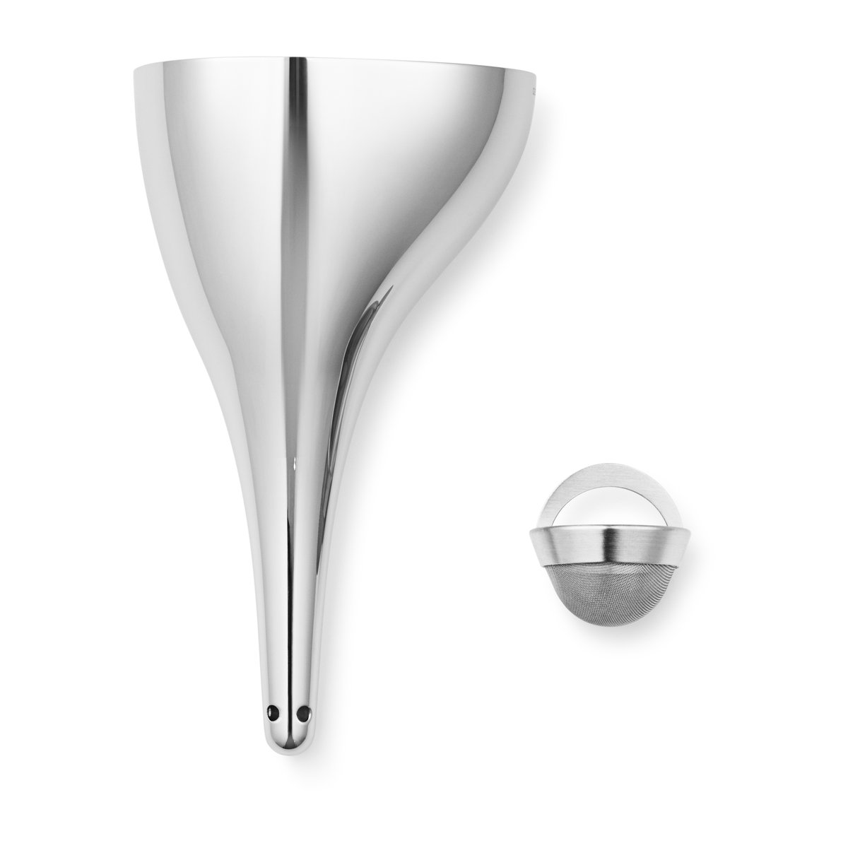 Georg Jensen Sky dekanterare med filter Rostfritt stål