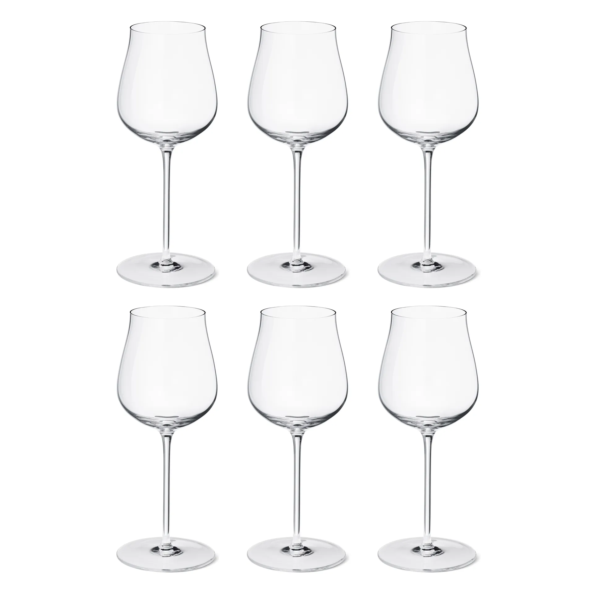 Sky vitvinsglas 35 cl 6-pack, Kristallin Georg Jensen