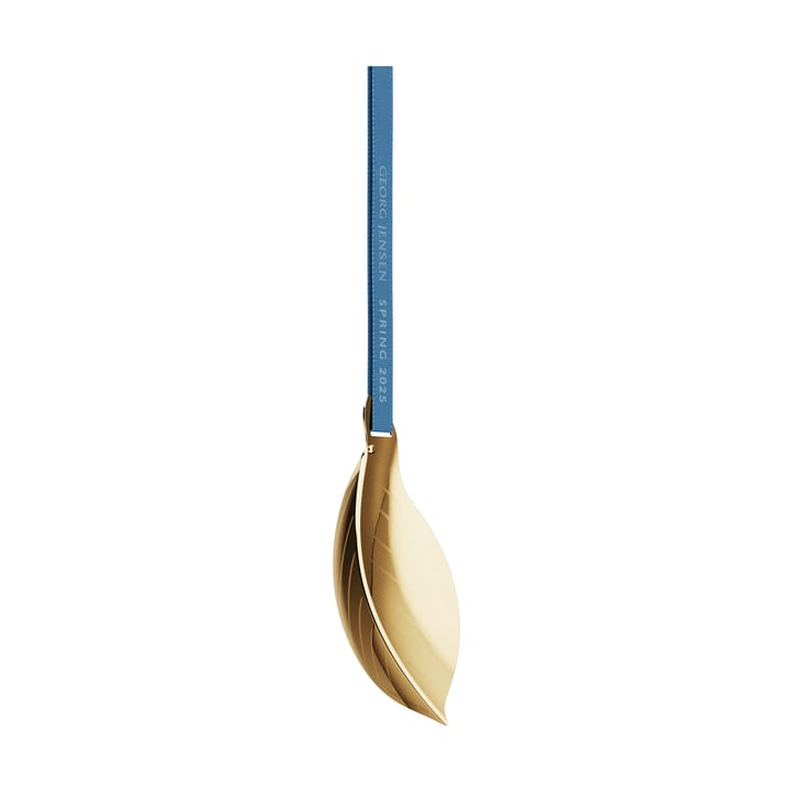 Spring 2025 dekorationslöv påskhänge, Guldplätterat rostfritt stål Georg Jensen