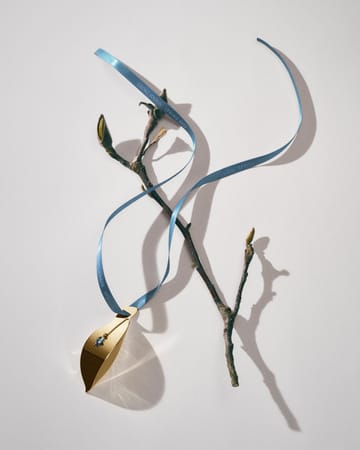 Spring 2025 dekorationslöv påskhänge - Guldplätterat rostfritt stål - Georg Jensen