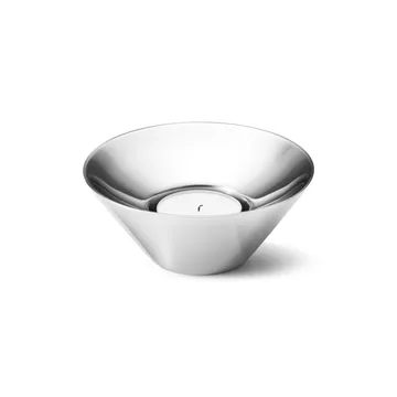 Tunes ljuslykta Ø10,2 cm - Rostfritt stål - Georg Jensen