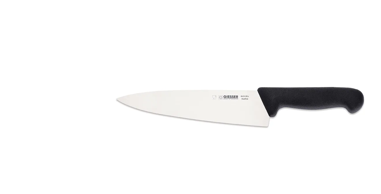 Geisser kockkniv 20 cm, Svart Giesser